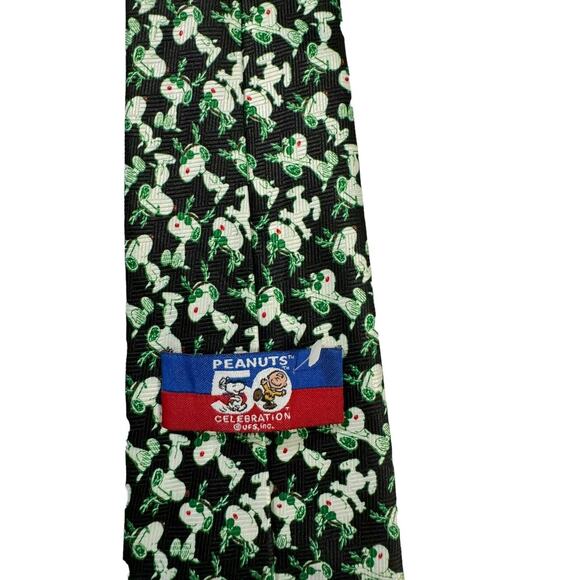 Peanuts Snoopy Joe Cool Reindeer Christmas Vintage Novelty Necktie Cartoon - Picture 4 of 7